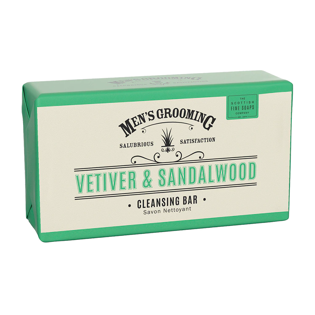 Scottish Fine Soaps-Vetiver and Sandalwood Cleansing Bar lovescottish