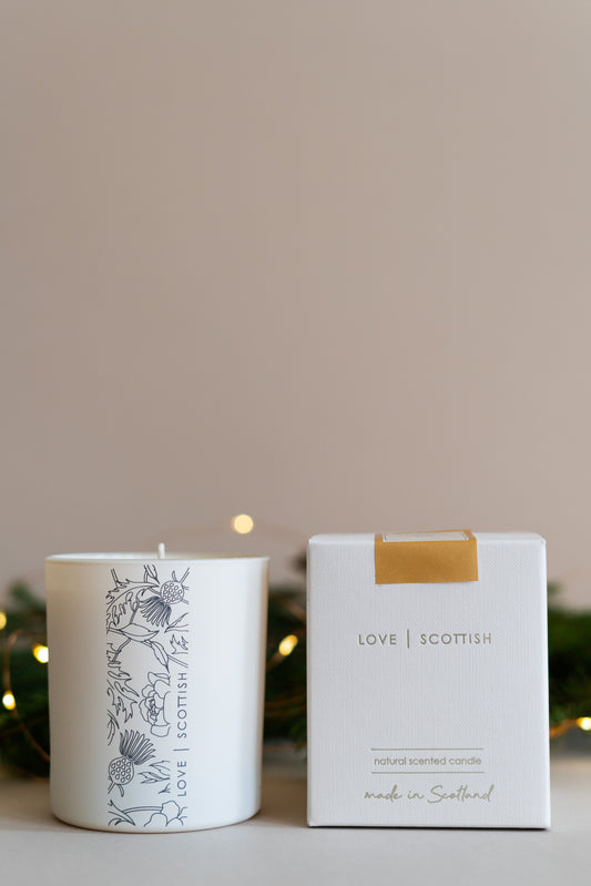 Christmas Tree Natural Wax Scented Candle lovescottish