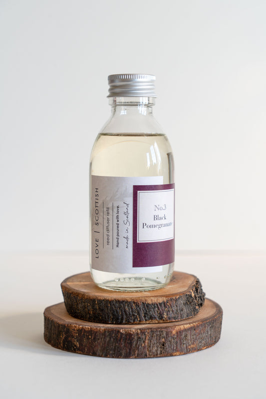 Black Pomegranate Reed Diffuser Refill 150ml lovescottish