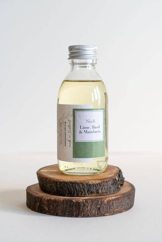 Lime, Basil and Mandarin Refill Reed Diffuser 150ml lovescottish