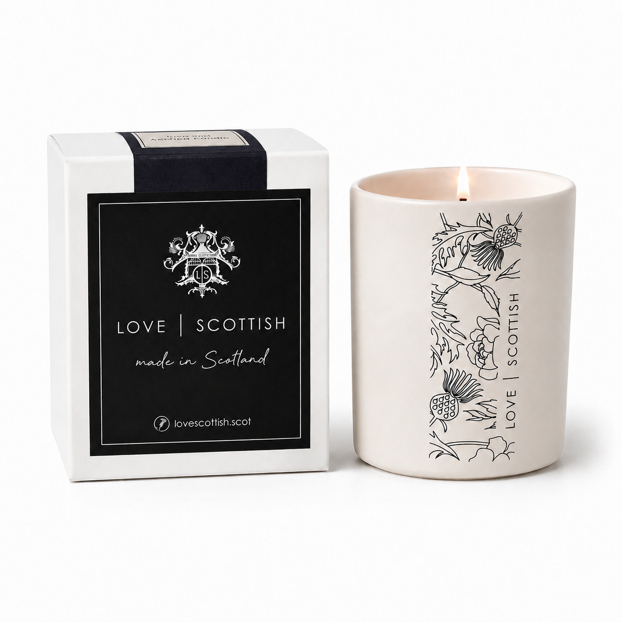 Darkest Wish Medium Natural Wax Scented Candle lovescottish