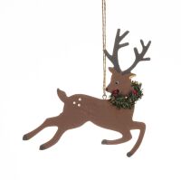 Shoeless Joe-Prancing Reindeer Hanging Ornament