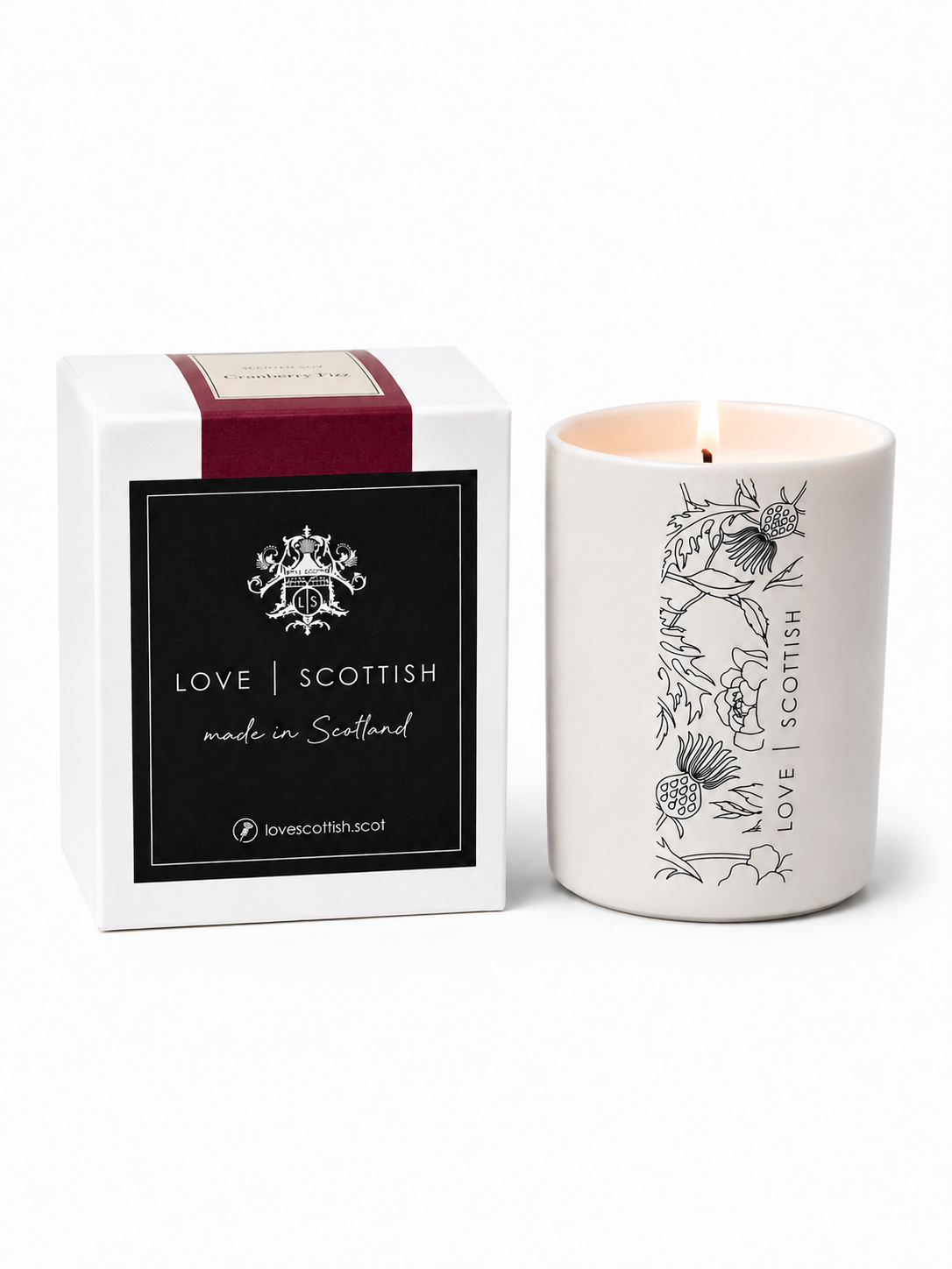Cassis & Fig Medium Natural Wax Scented Candle lovescottish