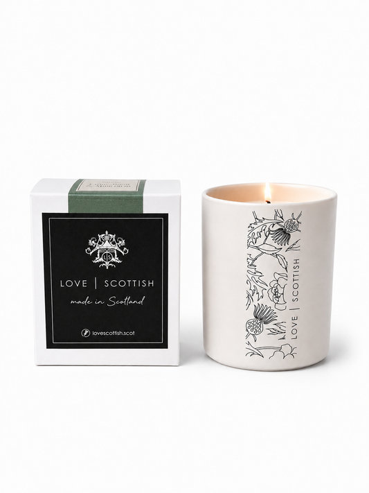 Lime Basil & Mandarin Medium Natural Wax Scented Candle lovescottish