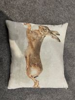 Tuppence-Linen Hare Cushion