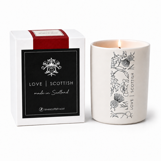 Fireside Medium Natural Wax Scented Candle lovescottish