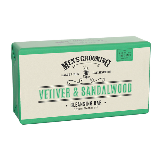 Scottish Fine Soaps-Vetiver and Sandalwood Cleansing Bar