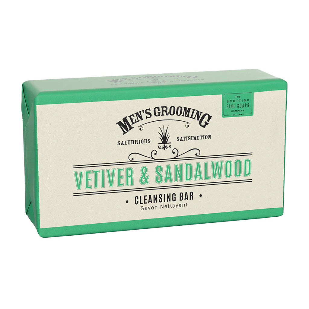 Scottish Fine Soaps-Vetiver and Sandalwood Cleansing Bar