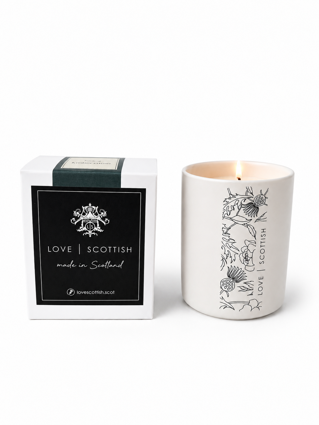 Lemongrass Medium Natural Wax Scented Candle lovescottish