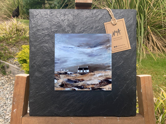 Noa Art-Blustery Days-Slate Mounted Scottish Art