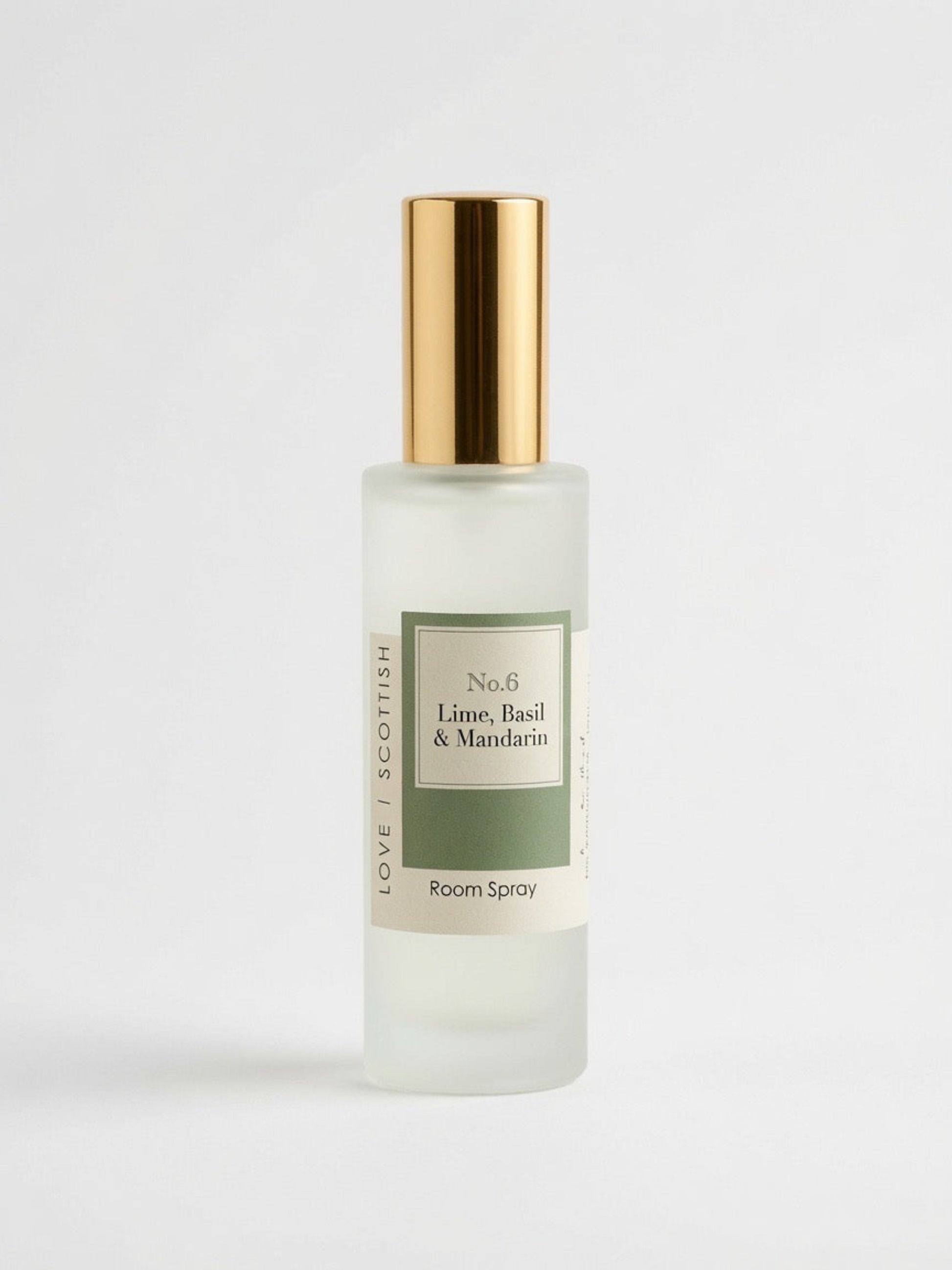 Lime Basil & Mandarin Room Spray 100ml | Made in Scotland lovescottish