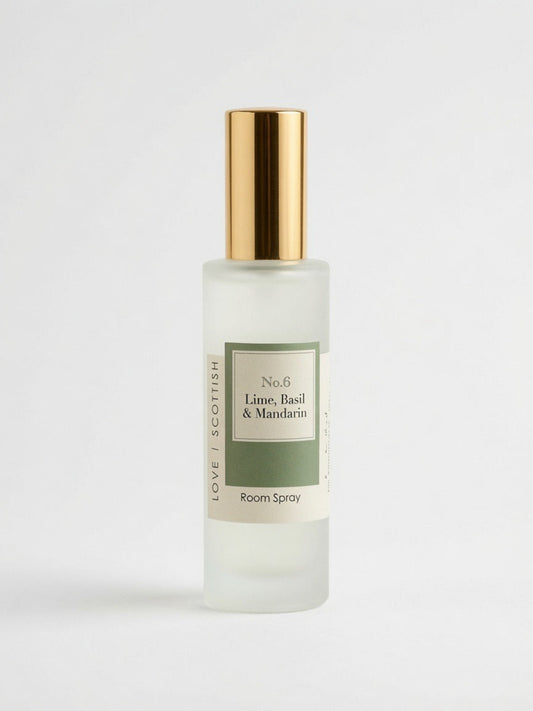 Lime Basil & Mandarin Room Spray 100ml | Made in Scotland lovescottish