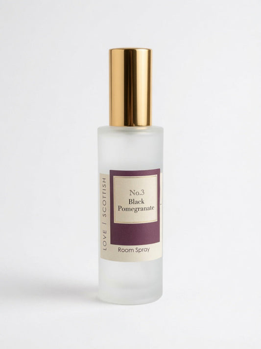 Black Pomegranate Room Spray 100ml | Made in Scotland lovescottish
