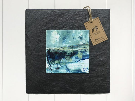 NOA ART-Ceramic Tile Art on Slate-Reflection