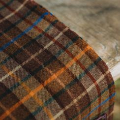 Lovat-Checked Wool Throw