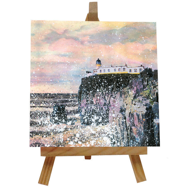 Emily Ward-Neist Point Lighthouse Ceramic Tile with Easel