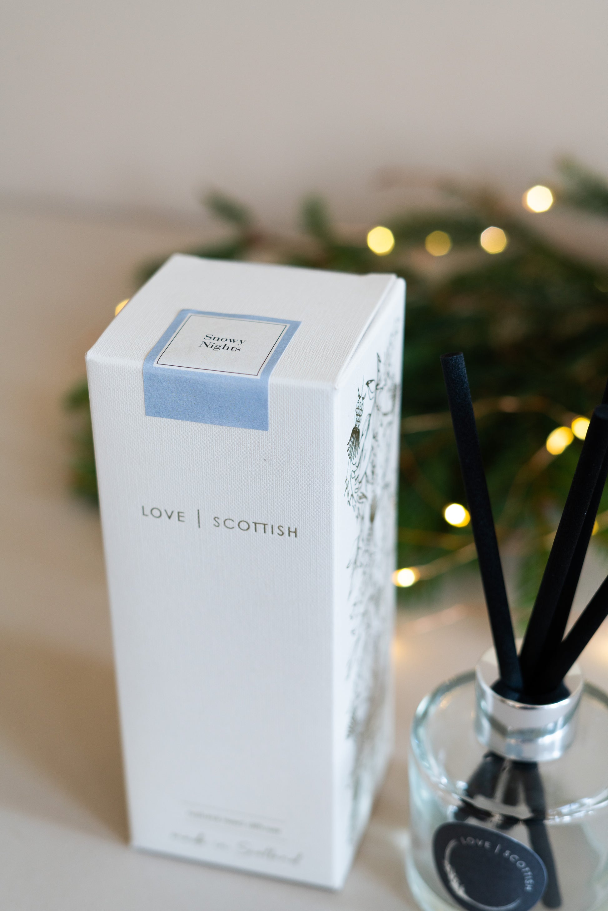 Love Scottish Snowy Nights Diffusers. Made in Scotland.