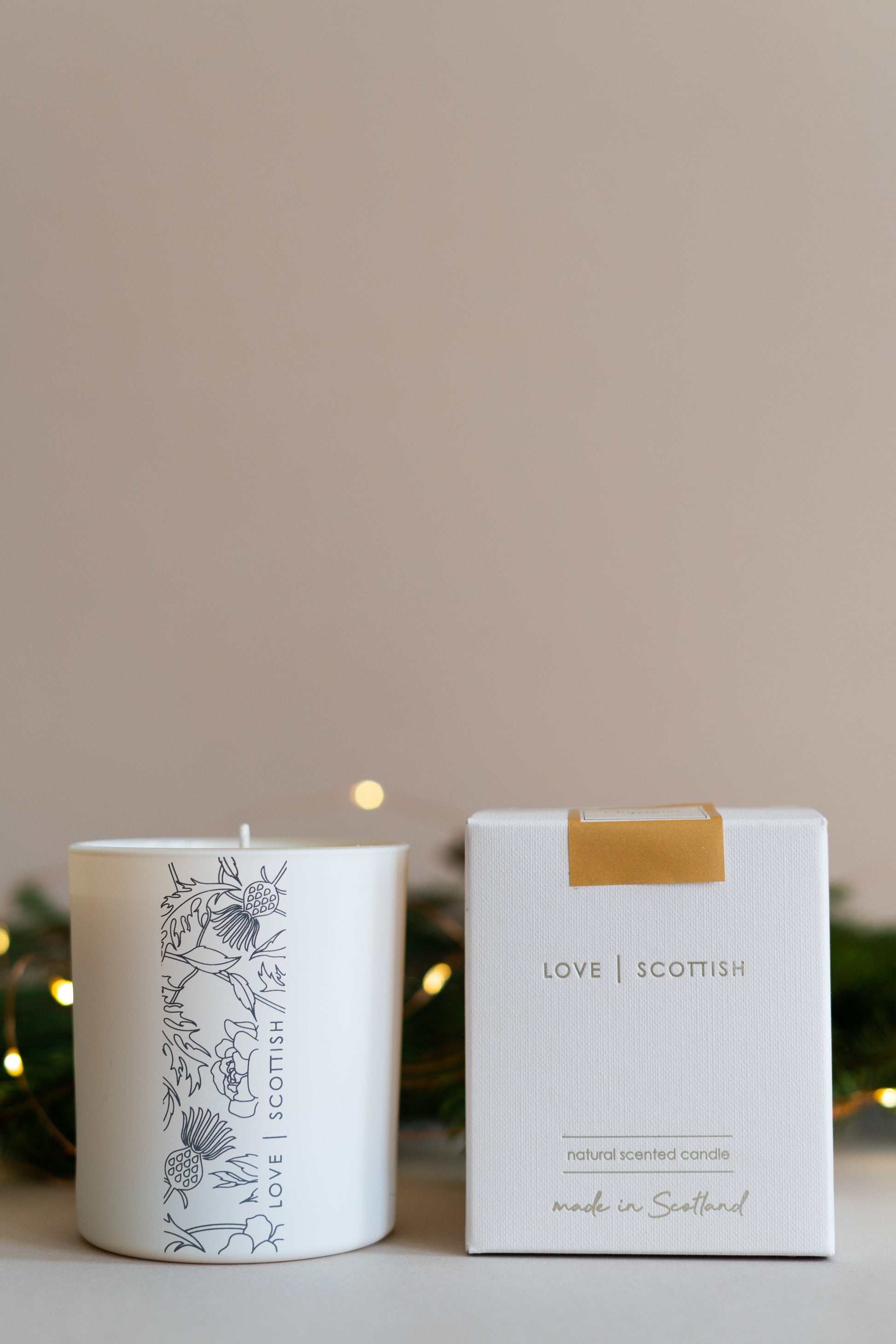 Christmas Tree Natural Wax Scented Candle lovescottish