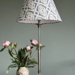 Tuppence-Ikat Style Pink/Blue Coolie Shade