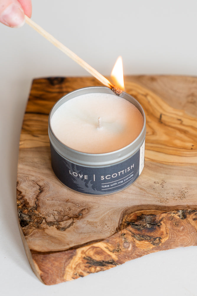 Love Scottish Coconut Dream Travel Tin Candle