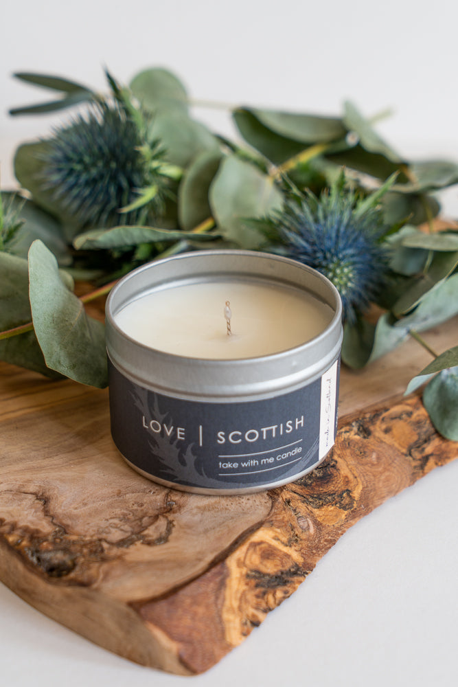 Love Scottish Coconut Dream Travel Tin Candle