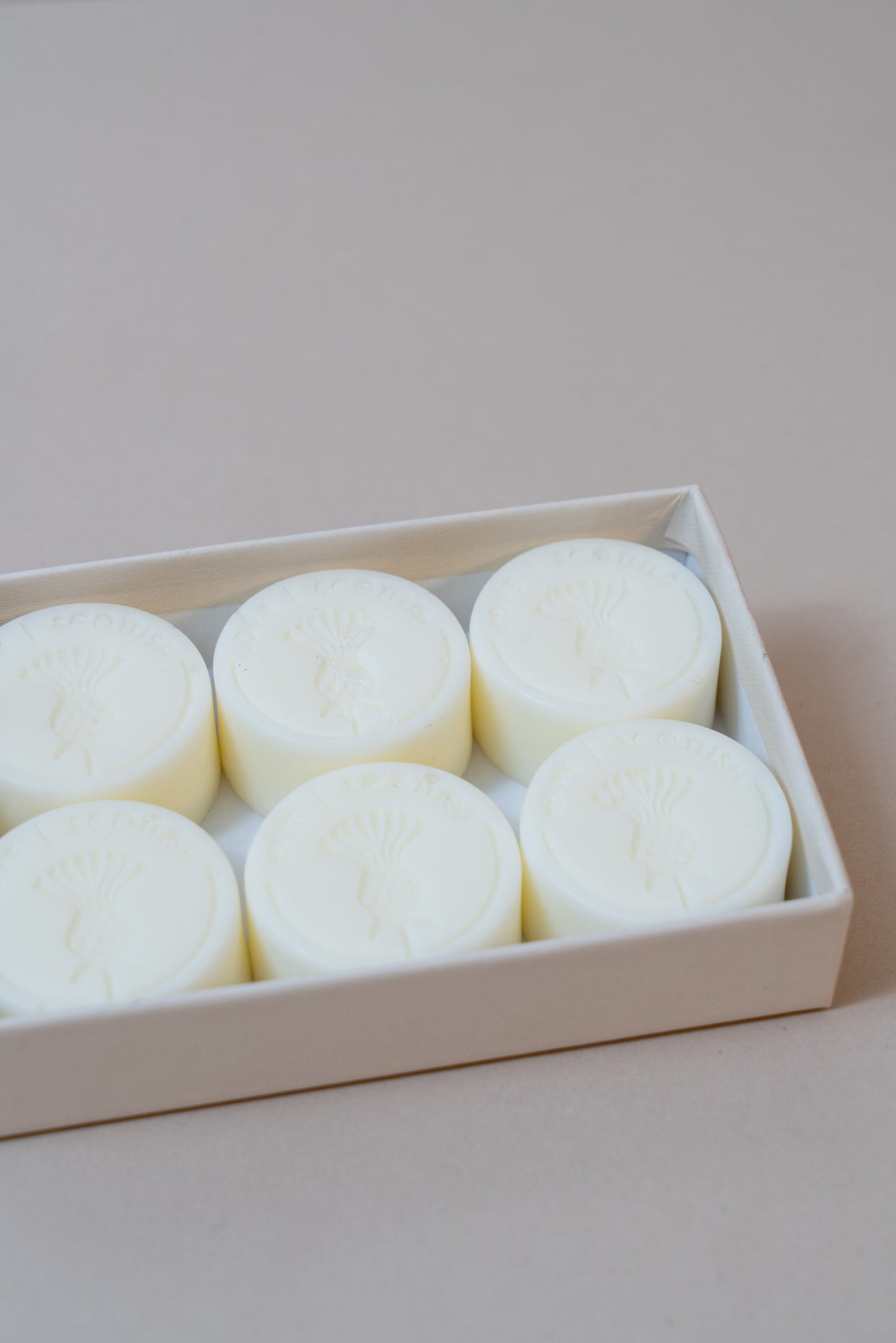 Wax Melts on a White Background