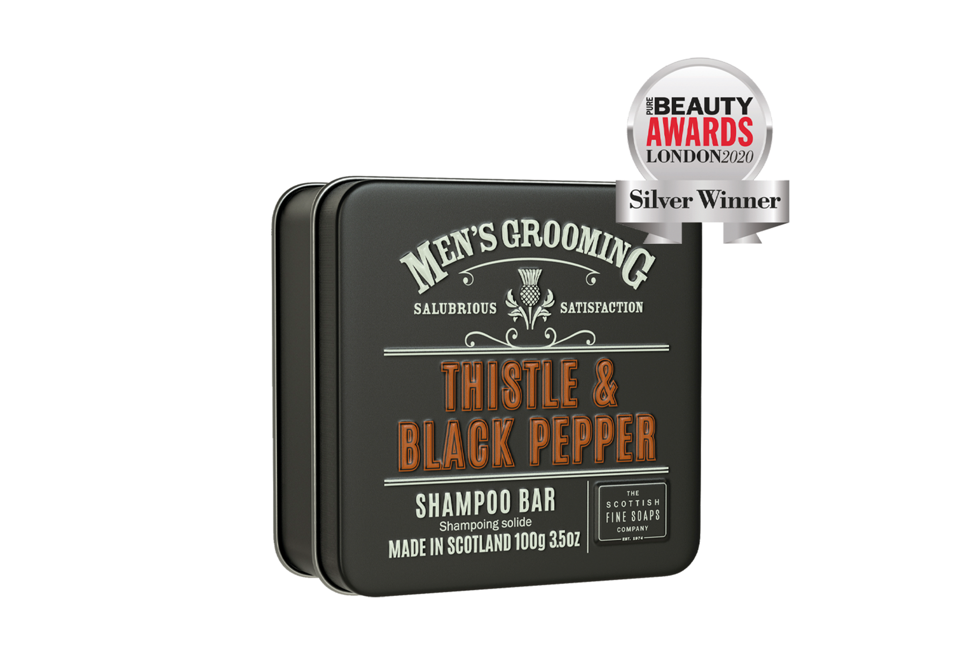 Scottish Fine Soaps Thistle & Black Pepper Shampoo Bar freeshipping - lovescottish
