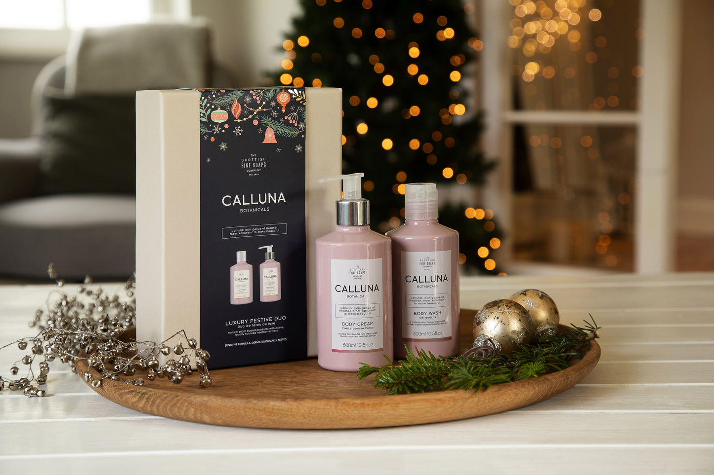 Scottish Fine Soaps-Calluna luxury festive duo gift box