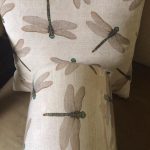 Tuppence-Mini Dragonflys all over print Linen Cushion